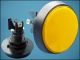 BUTTON ACTUATOR ORANGE Ф60mm 2-PIN + LED 12V