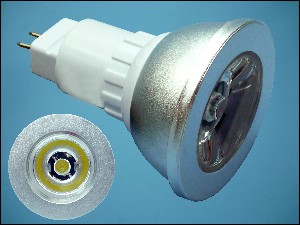 LED LAMP GU5,3 220V 1-LEDx1W WHITE