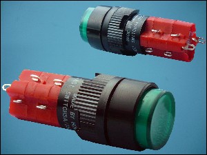 BUTTON LAS1Y-22Z-2-12g 2xON-2xON 10P+LED12V HOLD