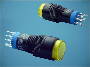 BUTTON LAS2Y-22-3-12y 2xON-2x(ON) 8PIN + LED12V