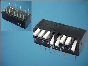 DIP SLIDE SWITCH DPS-8 Ri41 8xON-8xOFF 16-PIN