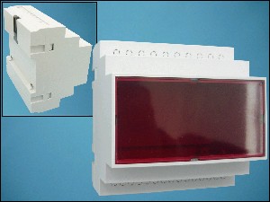 KU Z-109F 87,5x90x65mm GRAY/RED FOR DIN-RAIL