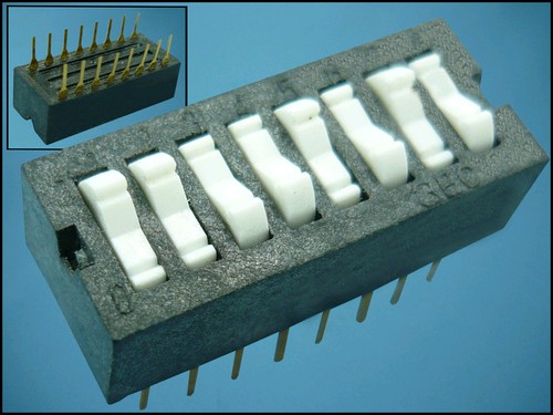 DIP SLIDE SWITCH PIS-8 3ECT 8xON-8xOFF 16PIN