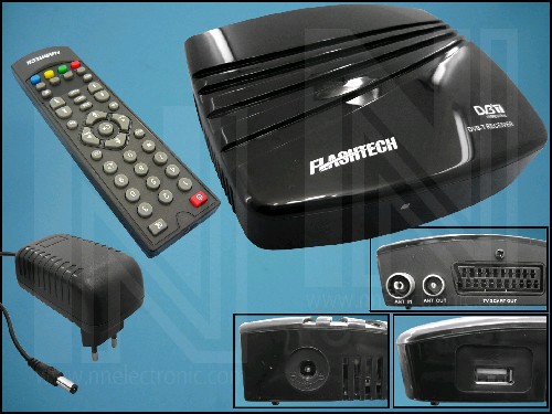ТУНЕР MPEG4 ДЕКОДЕР STB-9000 USB FLASHTECH+ПУЛТ
