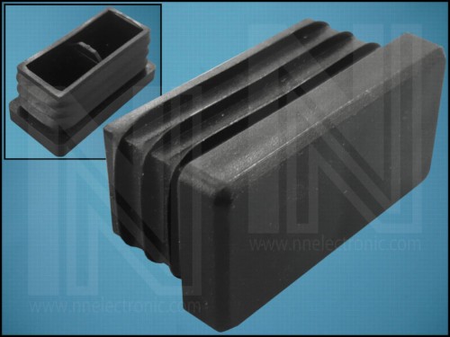 ТАПА ЗА ПРОФИЛ 40x20x19mm BLACK/ЧЕРНА