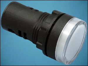 ИНДИКАТОРНА ЛАМПА 24V AD56D-22-W-24 ф21 БЯЛА