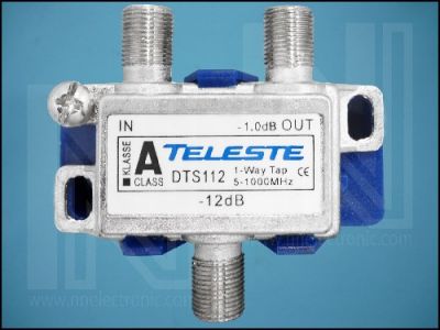 СПЛИТЕР TAP F 1xF-2xF 5-1000MHz 1+12dB DTS112