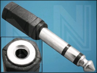 ПРЕХОД ЖАК6,3mm/M- ЖАК3,5mm/F AC-007 Щ/Г