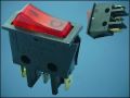 SWITCH KB-130-r ON-OFF 3-PIN + LAMP 220V