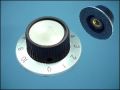 KNOB PTK-30.01 BLACK ф37mm L16mm FOR POT ф6mm
