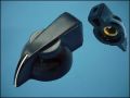 KNOB PTK-32 BLACK 32x19mm L13mm FOR POT ф6mm