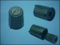 KNOB VR BLACK ф10,5mm L13mm FOR POT ф4mm 2-PART