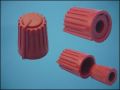 KNOB VR RED ф10,5mm L13mm FOR POT ф4mm 2-PART