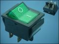 SWITCH IRS-201-1B-g 2xON-2xOFF 4-PIN + LAMP 220V