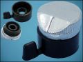 KNOB 66770 SILVER ф22mm L20mm DOUBLE POT ф6-7mm