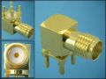 СЪЕДИНИТЕЛ SMA R/A GOLD 50 om ГНЕЗДОВ ЪГЛОВ PCB
