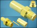 СЪЕДИНИТЕЛ SMA-013RP GOLD RG58 ЩИВТОВ ПРАВ