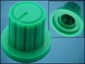 KNOB SAMEL GREEN ф20mm L15,5mm FOR POT ф6mm