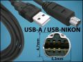 КАБЕЛ USB-A(M)/USB-NIKON(M) 1,8M V2.0 BLACK