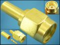 СЪЕДИНИТЕЛ SMA-012RP GOLD RG174 ГНЕЗДОВ ПРАВ