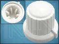 KNOB VR01-S W ф18mm L15,5mm FOR POT ф6mm