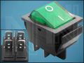 SWITCH MK521AN/GL-g 2xON-2xOFF 4-PIN + LAMP 220V