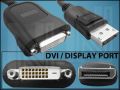 КАБЕЛ DISPLAY PORT(M)-DVI-D(F) 0,08M ф6mm