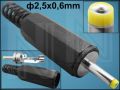 КОНЕКТОР DC ф2,4x0,6mm ЩИВТОВ ПРАВ