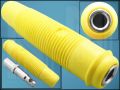 КОНЕКТОР БАНАН 4mm ГНЕЗДОВ ЖЪЛТ KUN30GE