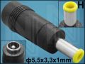 ПРЕХОД DC(M)/DC(F) 5,5x3,3x1/5,5x2,1mm H