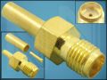 СЪЕДИНИТЕЛ SMA-014NP GOLD RG174 ГНЕЗДОВ ПРАВ