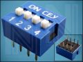 DIP SLIDE SWITCH DS-04 4xON-4xOFF 8-PIN