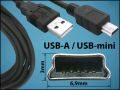 КАБЕЛ USB-A(M)/USBmini-B(M) A5 1,5M V2.0 BLACK