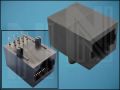 СЪЕДИНИТЕЛ RJ45 8-PIN 8P8C ГНЕЗДОВ PCB