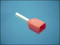 FERRULE FLAT TE-1008 2x1mm2 ф1,7mm L8mm RED