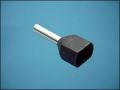 FERRULE FLAT TE-1508 2x1,5mm2 ф2,3mm L8mm BLACK