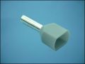 FERRULE FLAT TE-2510 2x2,5mm2 ф3,6mm L10mm GREY