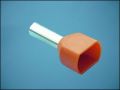 FERRULE FLAT TE-4012 2x4mm2 ф3,6mm L12mm ORANGE