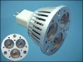 LED LAMP REAL GU5,3 12V 3-LEDx1W RGB