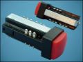 BUTTON 25B RED 3xON-3x(ON) 9-PIN