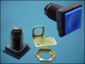 BUTTON ACTUATOR BLUE 25x25mm