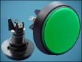 BUTTON ACTUATOR GREEN Ф60mm 2-PIN + LED 12V