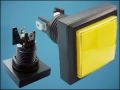 BUTTON ACTUATOR ORANGE 45x45mm 2-PIN + LED 12V