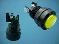 BUTTON ACTUATOR ORANGE Ф34mm 2-PIN + LED 12V
