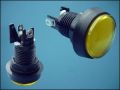 BUTTON ACTUATOR ORANGE Ф44mm 2-PIN + LED 12V