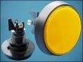 BUTTON ACTUATOR ORANGE Ф60mm 2-PIN + LED 12V