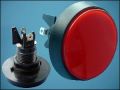 BUTTON ACTUATOR RED Ф60mm 2-PIN + LED 12V