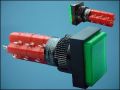 BUTTON LAS1J-33Z-2-12g 2xON-2xON 14P+LED12V HOLD