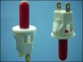 BUTTON PBS-19C-2WR ON-(OFF) 2-PIN