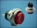 BUTTON PBS-26C-R ON-(OFF) 2-PIN